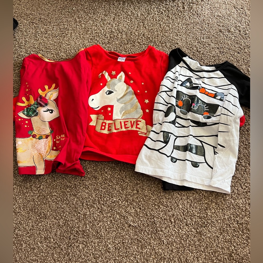 Girls long sleeve holiday collection